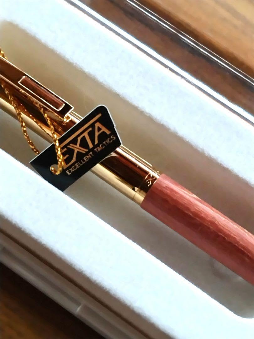 トンボシャーペン エクスタ 未使用 タグ付 木軸 ゴールド軸「希少・絶版品」 トンボシャーペン エクスタ 未使用 タグ付 木軸 ゴールド軸